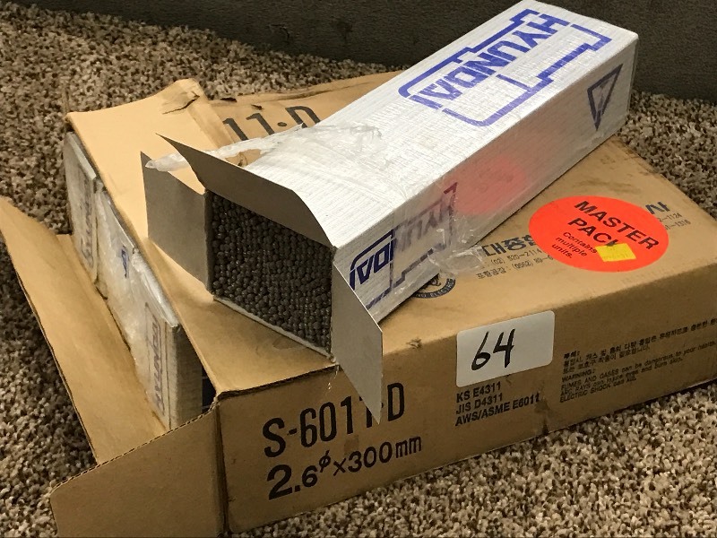 lot 64 image: (4) New Boxes Of 300Amp Welding Rod...