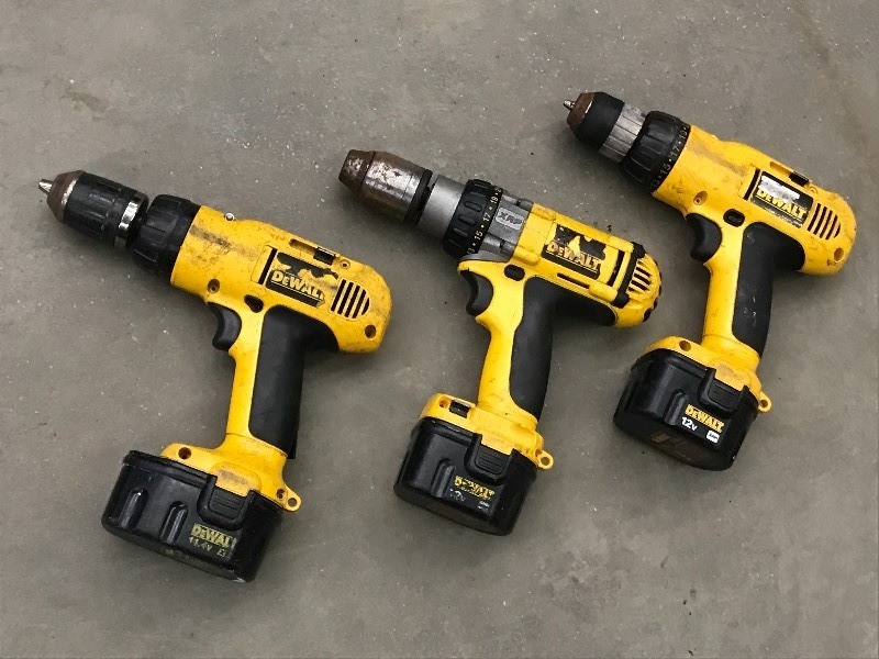lot 79 image: Lot Of (3) DeWalt 12Volt Cordless D...