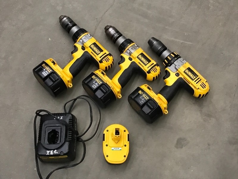 lot 86 image: Lot Of (3) DeWalt 14.4Volt Hammer D...