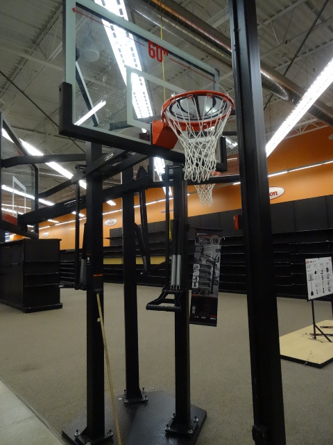 Lifetime basketball hoop.