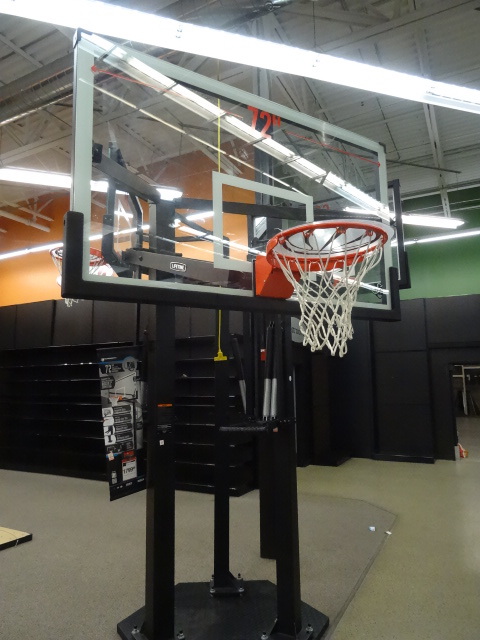 Lifetime basketball hoop.