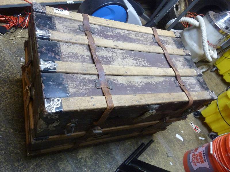 lot 64 image: Antique Steamer Trunk