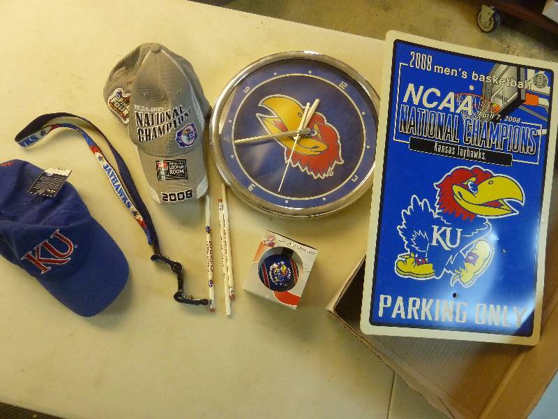 lot 72 image: Kansas Jayhawk Collectibles