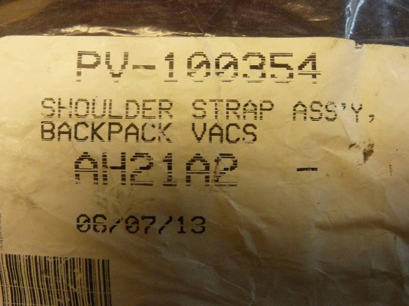 lot 82 image: Shoulder Strap Assembly for Backpack Vacuum