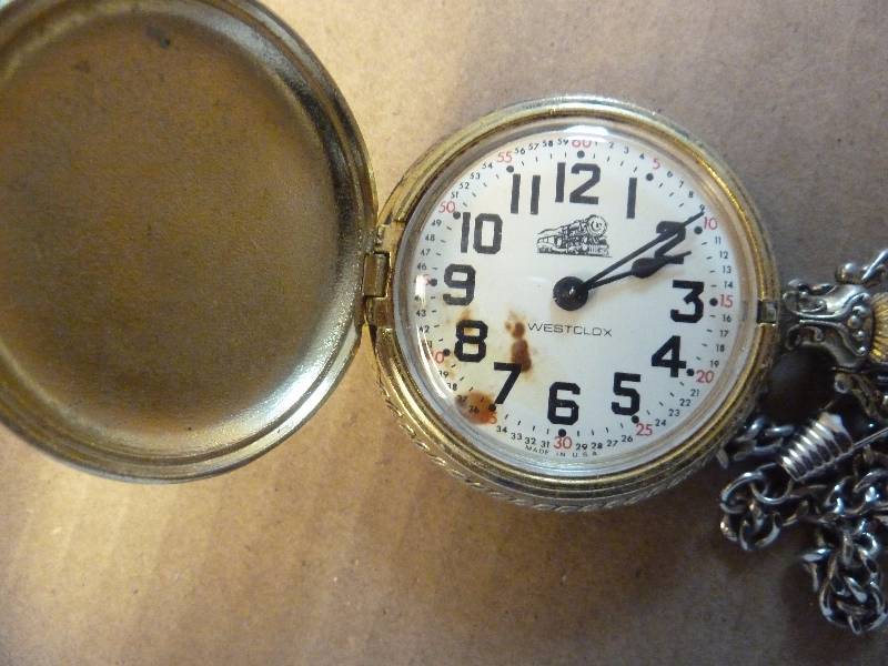 lot 90 image: Vintage Westclox Pocket Watch