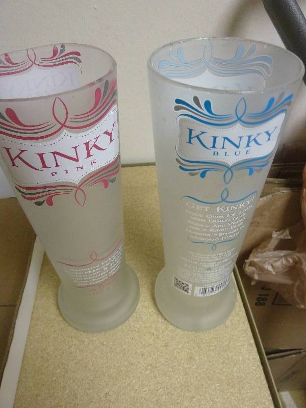 lot 173 image: Kinky Tall Drinking Glasses