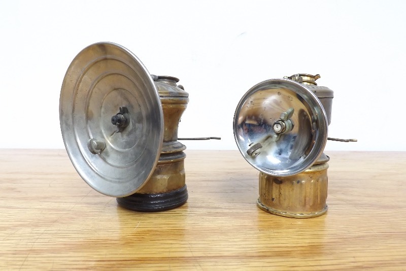 2 Vintage Miners Lamps
