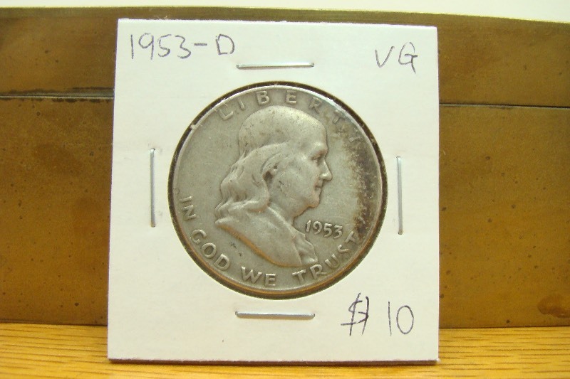 1953-D Franklin Silver Half Dollar