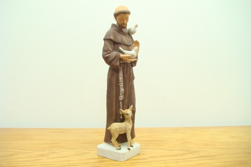 Tall Ceramic St. Francis Figure