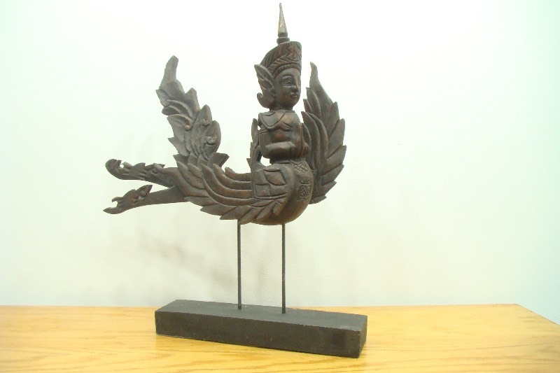 Large Wood Carved Ethnic God Statue