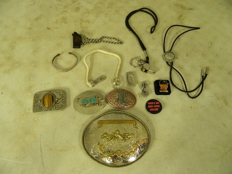 lot 27 image: Belt Buckles and More