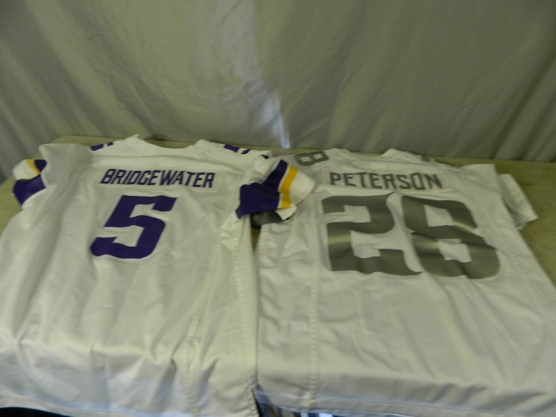 lot 94 image: 2 Minnesota Vikings Nike Jerseys