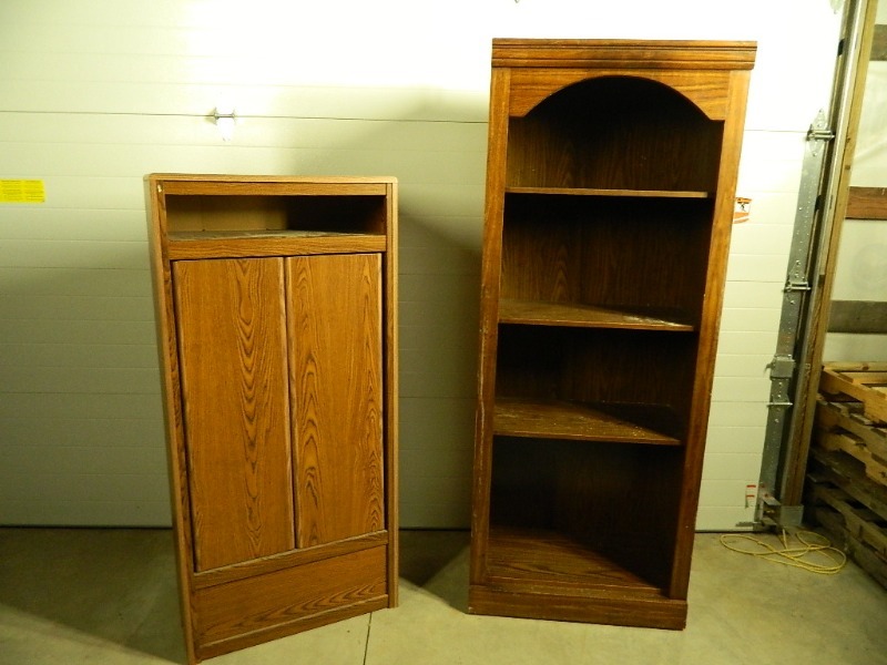 lot 163 image: Cabinet and Bookshelf