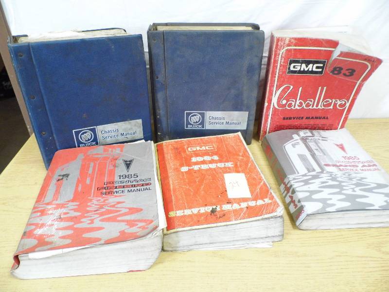 1980s Vehicle Service Manuals