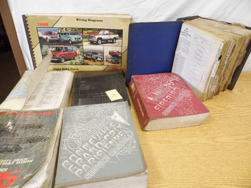 1980s Vehicle Service Manuals