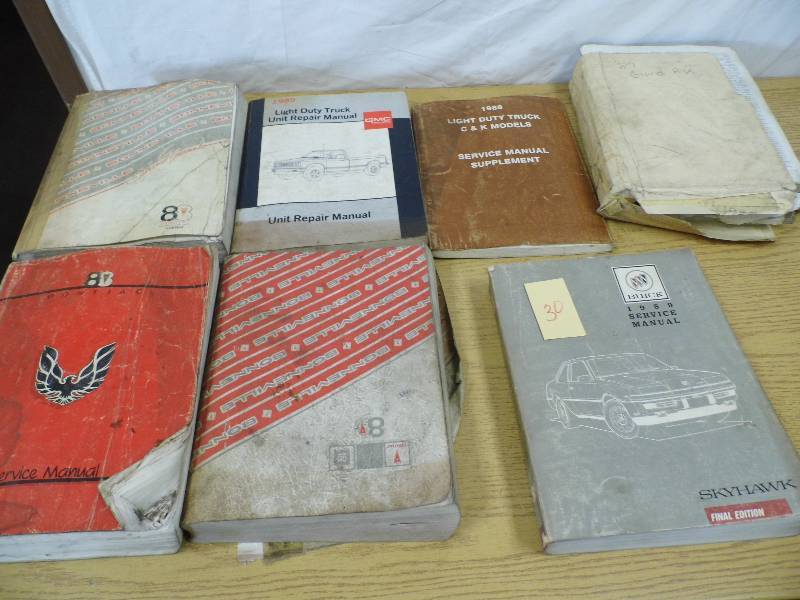 1980s Vehicle Service Manuals