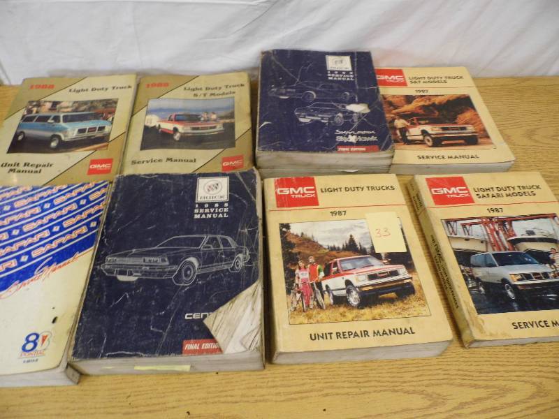 1980s Vehicle Service Manuals