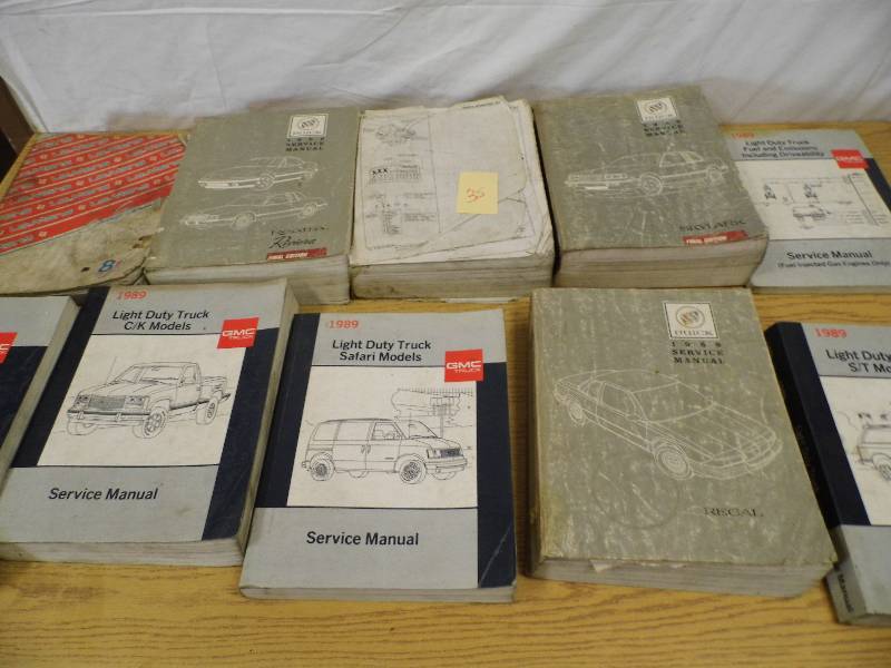 1980s Vehicle Service Manuals