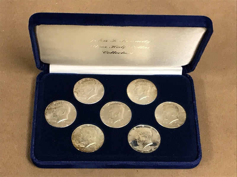 lot 9 image: John F. Kennedy Silver Half Dollar ...