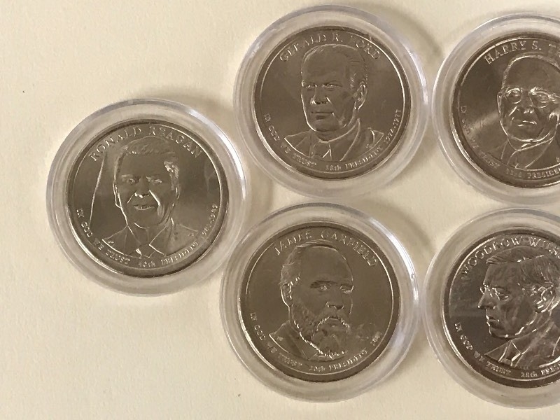 lot 15 image: (6) Uncirculated U.S. Presidential ...