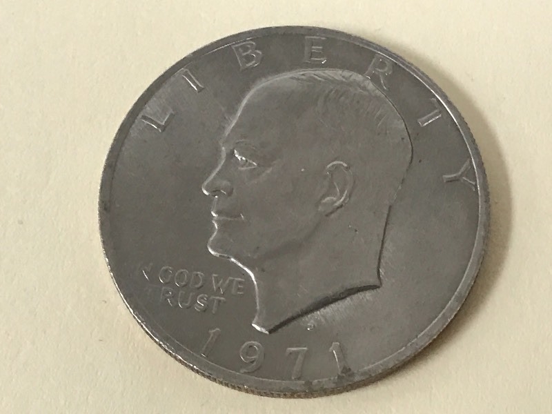 lot 19 image: 1971-D Eisenhower Dollar ...