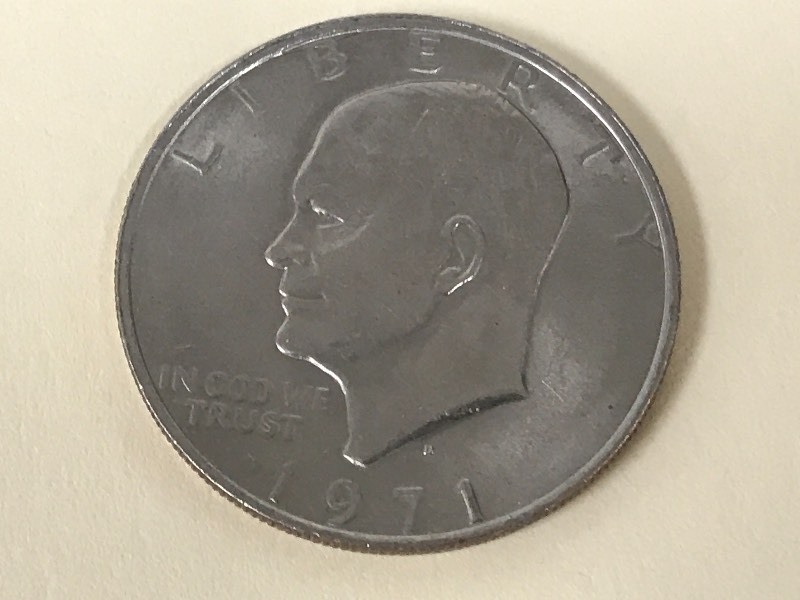 lot 20 image: 1971-D Eisenhower Dollar ...