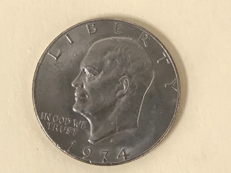 lot 24 image: 1974-D Eisenhower Dollar ...