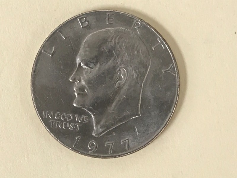 lot 25 image: 1977-D Eisenhower Dollar ...