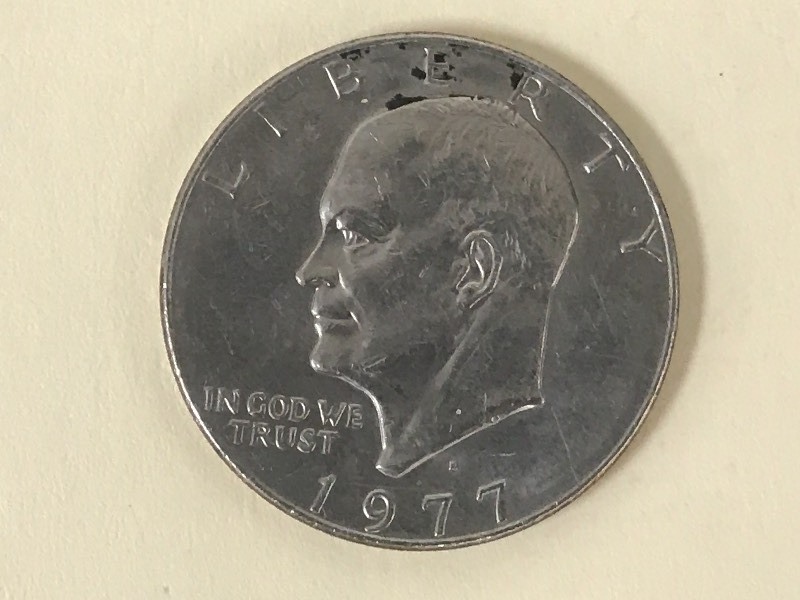 lot 26 image: 1977-D Eisenhower Dollar ...