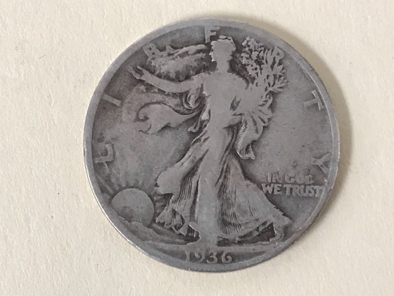 lot 40 image: 1936 Walking Liberty Half Dollar ...