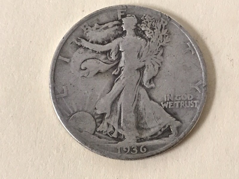 lot 39 image: 1936-D Walking Liberty Half Dollar ...