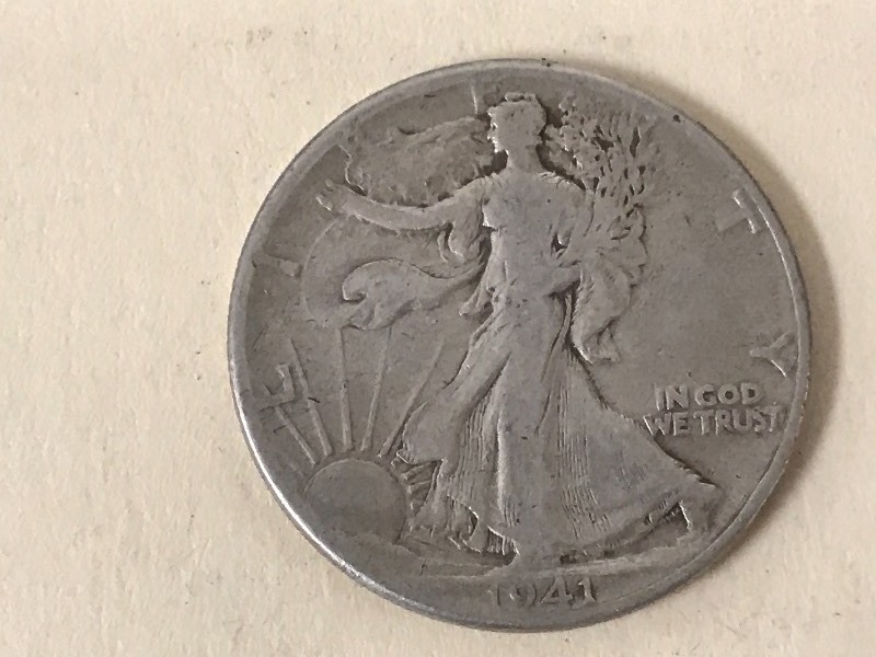 lot 47 image: 1941 Walking Liberty Half Dollar ...