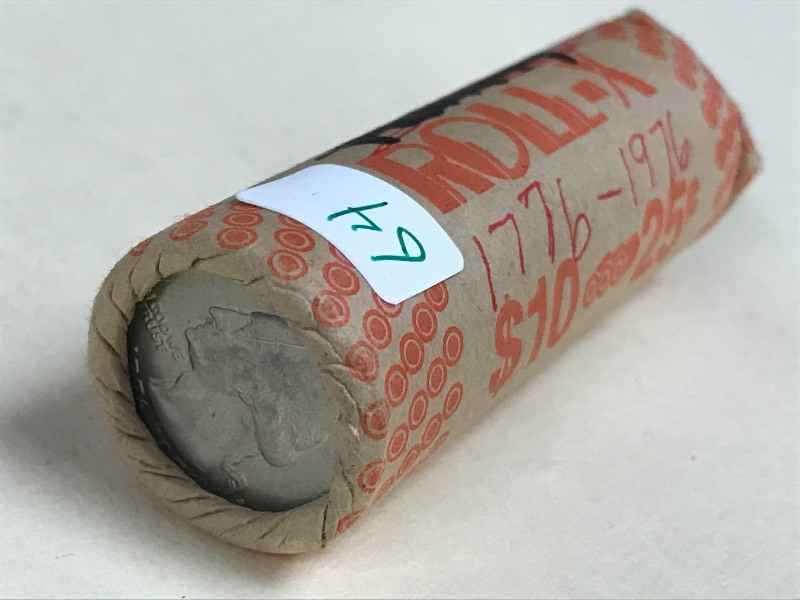 lot 64 image: Roll Of 1776-1976 Bicentennial Wash...
