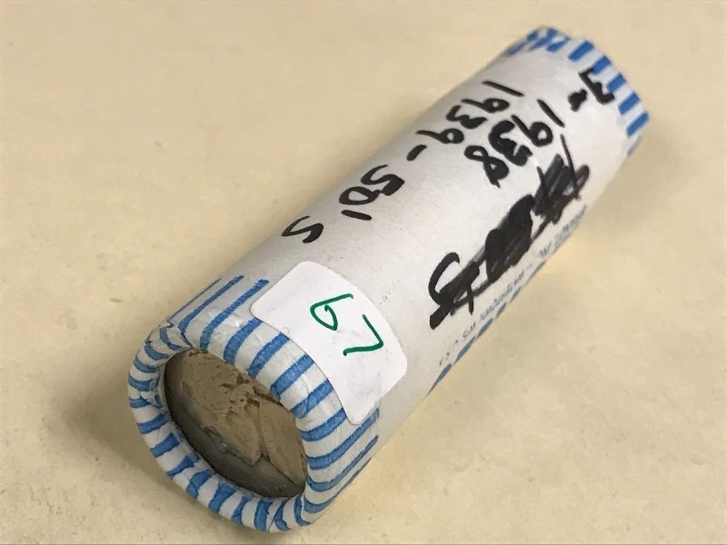 lot 67 image: Roll Of Buffalo Nickels 1939-1950...