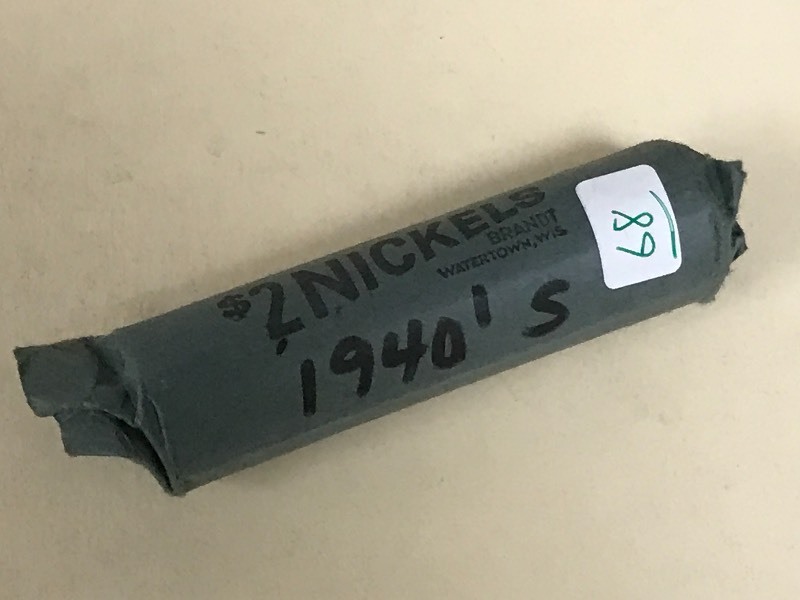lot 68 image: Roll Of 1940s Buffalo Nickels ...