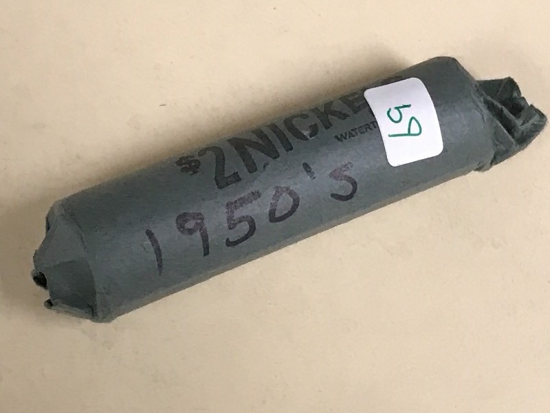 lot 69 image: Roll Of 1950s Buffalo Nickels ...