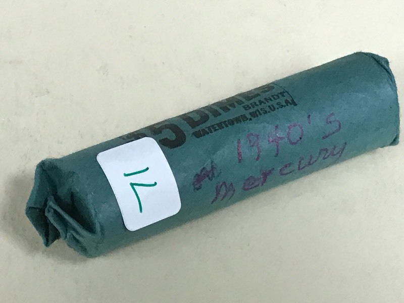 lot 71 image: Roll Of 1940s Silver Dimes ...