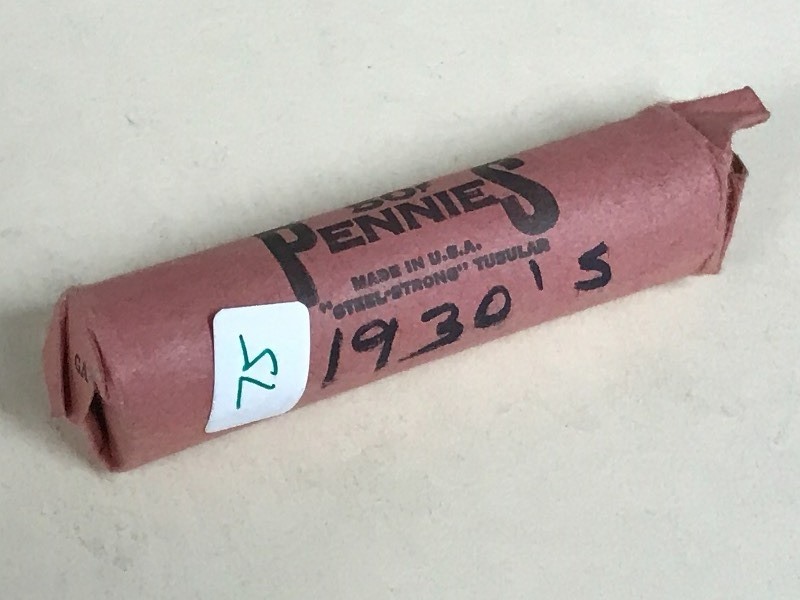lot 75 image: Roll Of 1930s Pennies ...