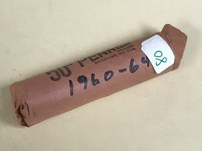 lot 80 image: Roll Of 1960-1064 Pennies ...