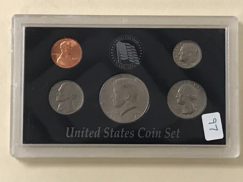 lot 97 image: 1984 Uncirculated U.S. Mint Set, Ca...