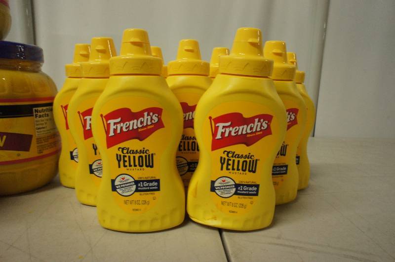 Large Lot of 15 Bottles of Mustard