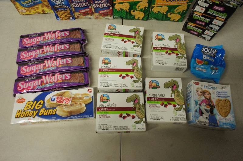 Lot of 24 Packages of Assorted Snacks