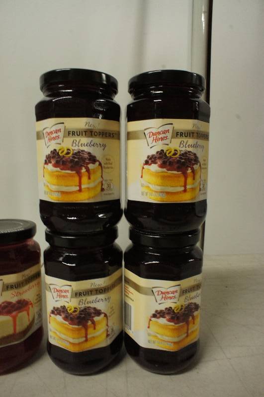 Lot of 12 Duncan Hines Fruit Toppers