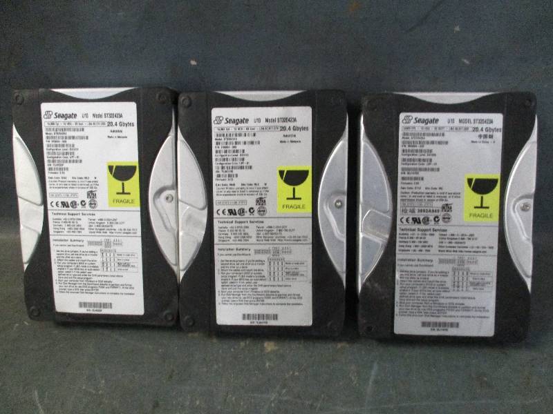 lot 45 image: 3 - Seagate Hard Drives