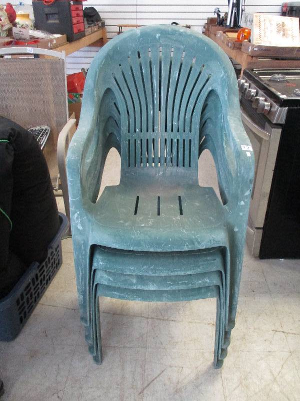 lot 97 image: 4 Syroco Outdoor Chairs