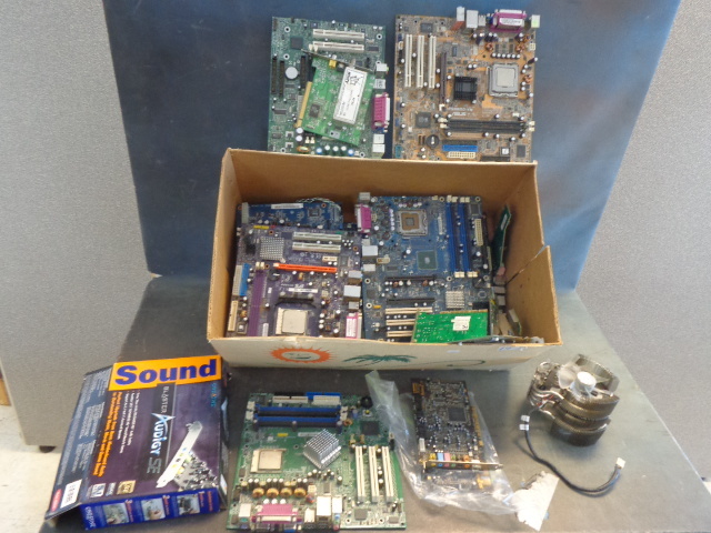 lot 143 image: Box Full Of Circuit Boards