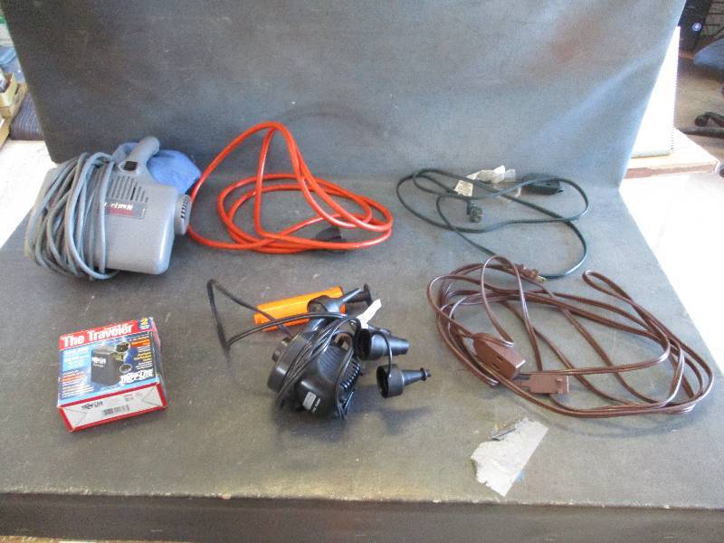 lot 171 image: Extension Cords, Air Pumps & More