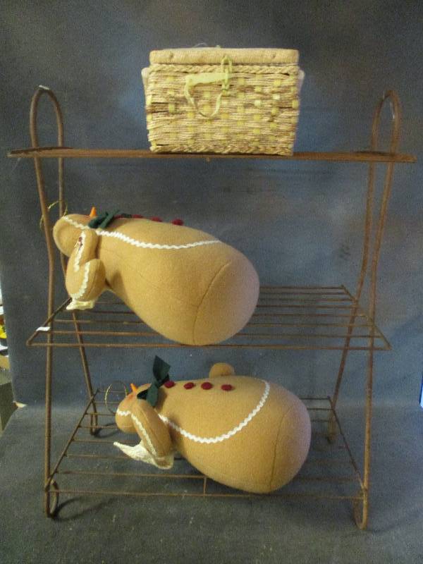 lot 186 image: Wire Sewing Stand & More