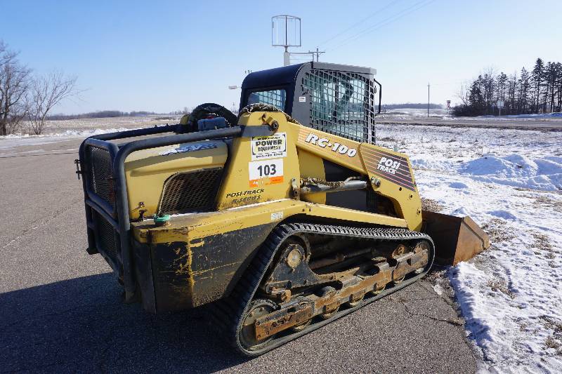 lot 1 image: 2003 ASV RC100 Posi Track Multi Terrain Tracked Skid Loader Skid Steer