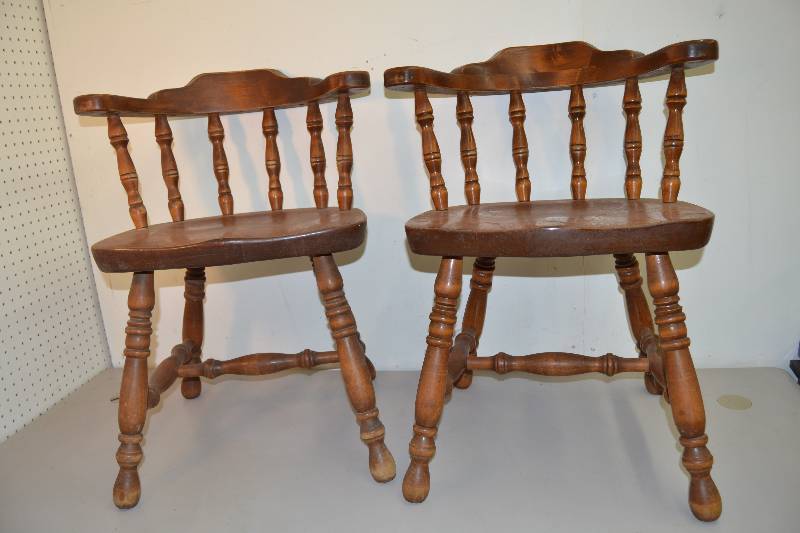 lot 149 image: Wood Chairs